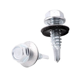 [ZL-05010] PIJA PUNTA DE BROCA CON RONDANA#14 x 3/4&quot; (Precio x Caja a Granel c/2500piezas)