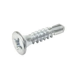 [ZL-07124] PIJA P/LAMINA CAB.PLANA PUNTA DE BROCA GALV. #8 x 3" (Precio x Caja a Granel c/2500piezas)