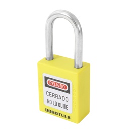 [RL9011] CANDADO PLASTICO BLOQUEO AMARILLO 38X44