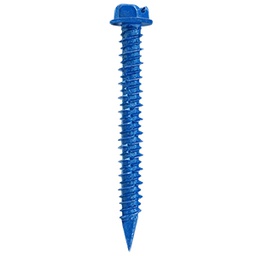 [AF4052] PIJA CONCRETO AZUL HEXAGONAL  1/4" X 2 1/4"