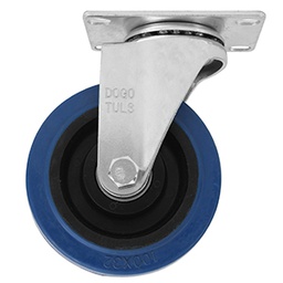 [ZF5125] RODAJA GOMA ELASTICA AZUL GIRATORIA 5"