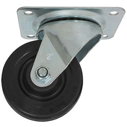 [ZF5005] RODAJA HULE NEGRO GIRATORIA 2" BUJE