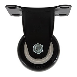 [ZF5179] RODAJA PVC NEGRO FIJA 2 1/2&quot;