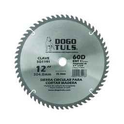 [SQ1191] SIERRA CIRCULAR MADERA 12" 60D ENT 1"