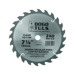[SQ1184] SIERRA CIRCULAR MADERA 7-1/4 24D ENT5/8"