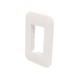 [FU0892 IN HOUSE ] PLACA PLASTICA 3 VENTANAS COLOR BEIGE