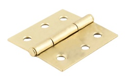 [PF0107] BISAGRA CUADRADA PREMIUM3 1/2"X 3 1/2" ACERO LATONADO