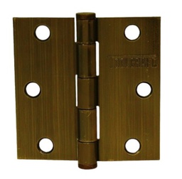 [PF0111] BISAGRA CUADRADA PREMIUM3" X 3" ACERO LATON ANTIGUO