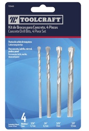 [TC0460] BROCAS PARA CONCRETO SET 4PZAS