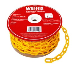 [WF9359] CADENA PLASTICA AMARILLA 5/16"25M