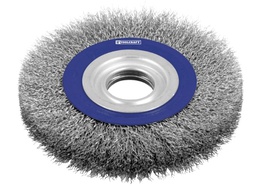 [TC1281] CARDA CIRCULAR ONDULADA 6" ESMERIL CALIBRE 0.35 EJE
