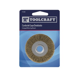 [TC5108] CARDA CIRCULAR VASTAGO 2" GRUESO CALIBRE 0.30 ACERO LATONADO