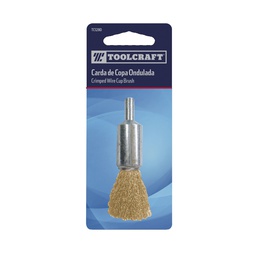 [TC5110] CARDA COPA VASTAGO 1 3/4&quot; GRUESO CALIBRE 0.30 ACERO LATONADO