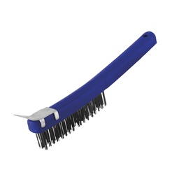 [TC3266] CEPILLO ALAMBRE MANGO RECTO ESPATULA ACERO 3X17