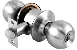 [PF0038] CERRADURA DE POMO BARI ENTRADA/RECAMARA CROMO MATE