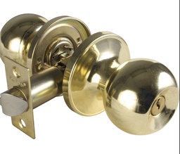 [PF0089 IN HOUSE ] CERRADURA DE POMO CAMPANA BAÑOLATON BRILLANTE