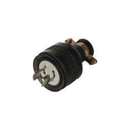 [FU1584] CLAVIJA SEGURIDAD MEDIA VUELTA 2P 20A 250V HULE