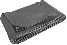 [TC5467] LONA GRIS USO RUDO 9 X 14M
