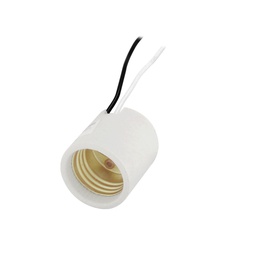 [FU0089] SOCKET PORELANA PARA CANDIL CON SOPORTE NIPLE
