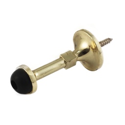 [PF0224 IN HOUSE ] TOPE PARA PUERTA RECTO LATON PULIDO