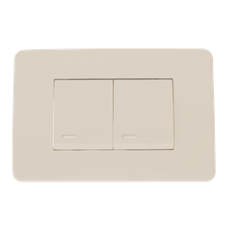 [8840951] APAGADOR SENCILLO Y APAGADOR ESCALERA CON PLACA MARFIL 24 mm