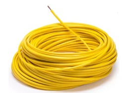 [1500185] CABLE  DE 100 MTS   AUTOMOTRIZ FLEXIBLE  18 AMARILLO