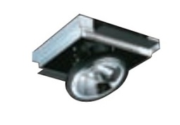 [A1D-0S12S0-G-N3-00] CARCASA CUADRADA DE EMPOTRAR DIRIGIBLE 1 SALIDA AR111 NEGRO