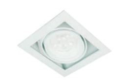 [A1F-1L8S27-G-B2-200] LUMINARIO CUADRADO DE EMPOTRAR LED BLANCO 11 W 120-240 V~ 60 Hz 4 100 K 1 440 lm 