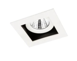 [AFL72A] LUMINARIO CUADRADO DE EMPOTRAR LED 1 SALIDA DIRIGIBLE ESPECULAR CON REFLECTOR CIRCULAR BLANCO 6.5 W 110-240 V~ 60 Hz 3 000 K 525 lm
