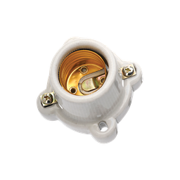 [9400160] PORTALAMPARA BASE CUADRADA E27 DE CERAMICA