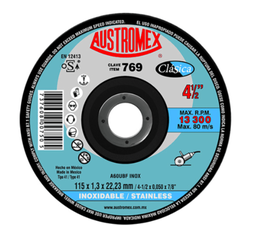 [769] DISCO CORTE ACERO INOXIDABLE AUSTROMEX CLASICA 4 1/2 x 0.050 x 7/8&quot;