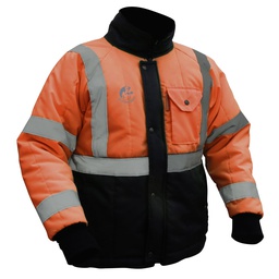 [ECO-20ANNMDCRT] CHAMARRA ECOTERMOAISLANTE LIGERA BICOLOR (ANARANJADO/NEGRO) C/REF TEXTIL T-MD.