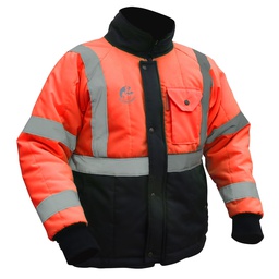 [ECO-40ANNMDCRT] CHAMARRA ECOTERMOAISLANTE BICOLOR (ANARANJADO/NEGRO) C/REF TEXTIL T-MD.