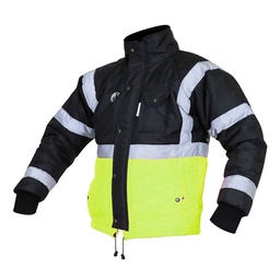 [ECO-50NAMXGCRT] CHAMARRA ECOTERMOAISLANTE BICOLOR (AMARILLO/NEGRO) C/REF TEXTIL T-XG.