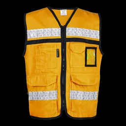 [SR-2030MACRGD] CHALECO CERRADO MANGO GD TIPO RESCATISTA 100 % ALGODON