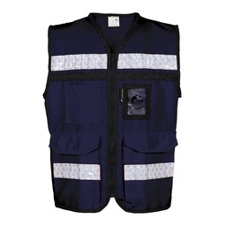 [ECO-2050AZCRGD] CHALECO AZUL CERRADO  TIPO RESCATISTA LIGERO CLASE II TALLA GD