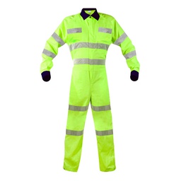 [ECO-105AMAZCR3X] OVEROL JYRSA ECOFRIENDLY COLOR AMARILLO/AZUL CON REF T-3XG.