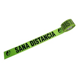 [SR-1193] CINTA AMARILLA LEYENDA SANA DISTANCIA