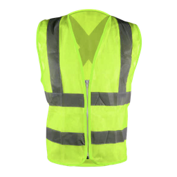 [ECO-1139AMCR] CHALECO AMARILLO HV, TEJIDO TRICOT. CON REFLEJANTE, UNITALLA