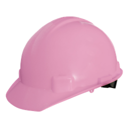 [ECO-2017ROK] CASCO MATRACA ECOFRIENDLY TIPO 1, CLASE E, SUSP. PLASTICA/TEXTIL 6 PUNTOS ROSA