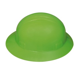 [ECO-2008VHVK] CASCO TIPO ALA ANCHA DIELECTRICO ECOFRIENDLY VERDE HI-VIS SUSPENSION 6 PUNTOS PLASTICA, TIPO 1 CLAS E.