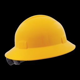 [WW-2018AMKECO] CASCO AMARILLO ALA ANCHA CON AJUSTE MILIMETRICO ECOFRIENDLY TIPO1 CLASE E