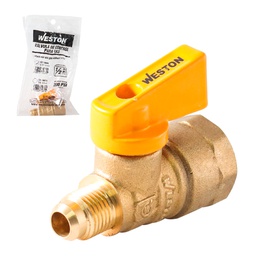 [GV-10005] VÁLVULA DE CONTROL PARA GAS 5/16&quot; X 1/2&quot;