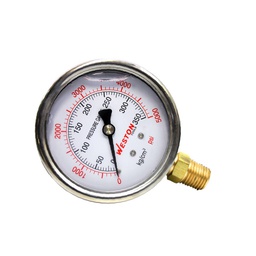 [W-10200] MANOMETRO GLICERINA 2 1/2&quot; 1/4&quot; NPT 7KG/100LB