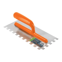 [102702] Llana 11' dentado cuadrado 1/2' , 6 remaches, mango plastico