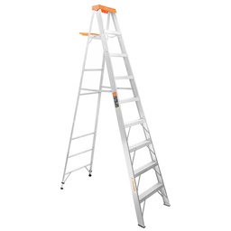 [10338] Escalera de tijera tipo ll 8 peldaños y bandeja, Truper