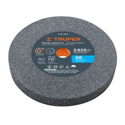 [12401] Rueda abrasiva p/esmeril 10X1 1/4', oxido aluminio, grano 36