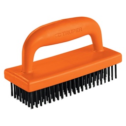 [12655] Cepillo rectangular de alambre 172 pinceles,con mango,Truper