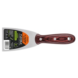[101083] Espatula 3' acero inoxidable con mango de madera, Expert