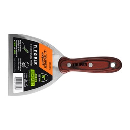 [101085] Espatula 5' acero inoxidable con mango de madera, Expert